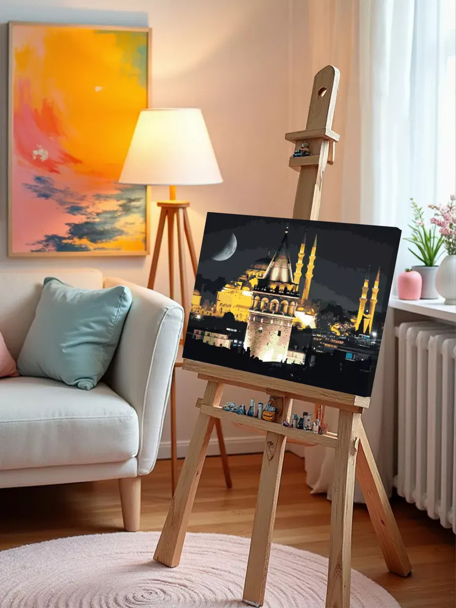 Картина по номерам «Стамбул, Турция: Галатская башня и мечеть» — картинка 10