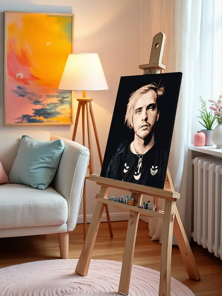 Картина по номерам «Пирокинезис Pyrokinesis: Андрей портрет» — картинка 9