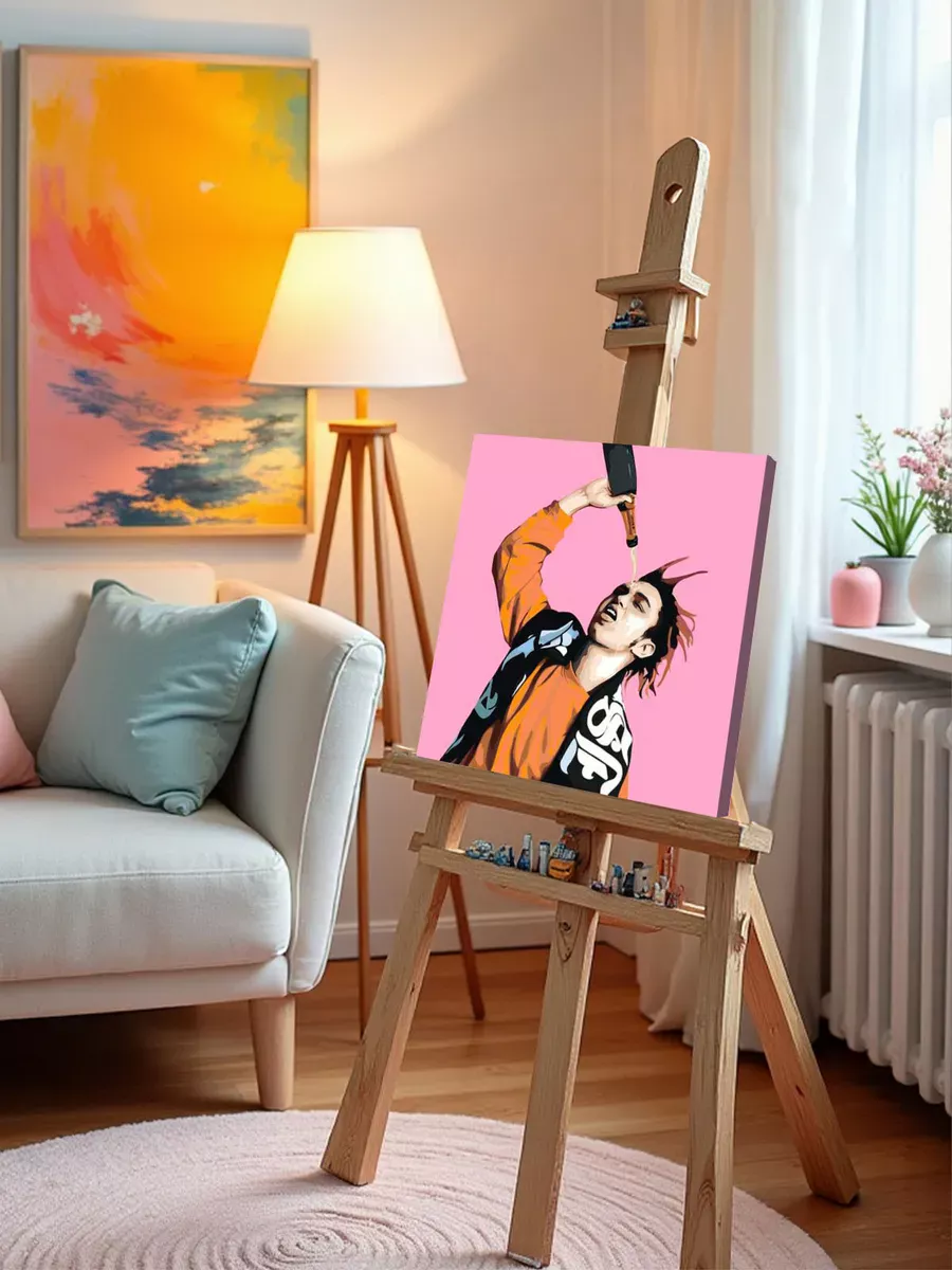 Картина по номерам «Рэпер Гон Флад GONE.Fludd: арт 40x40» — картинка 9