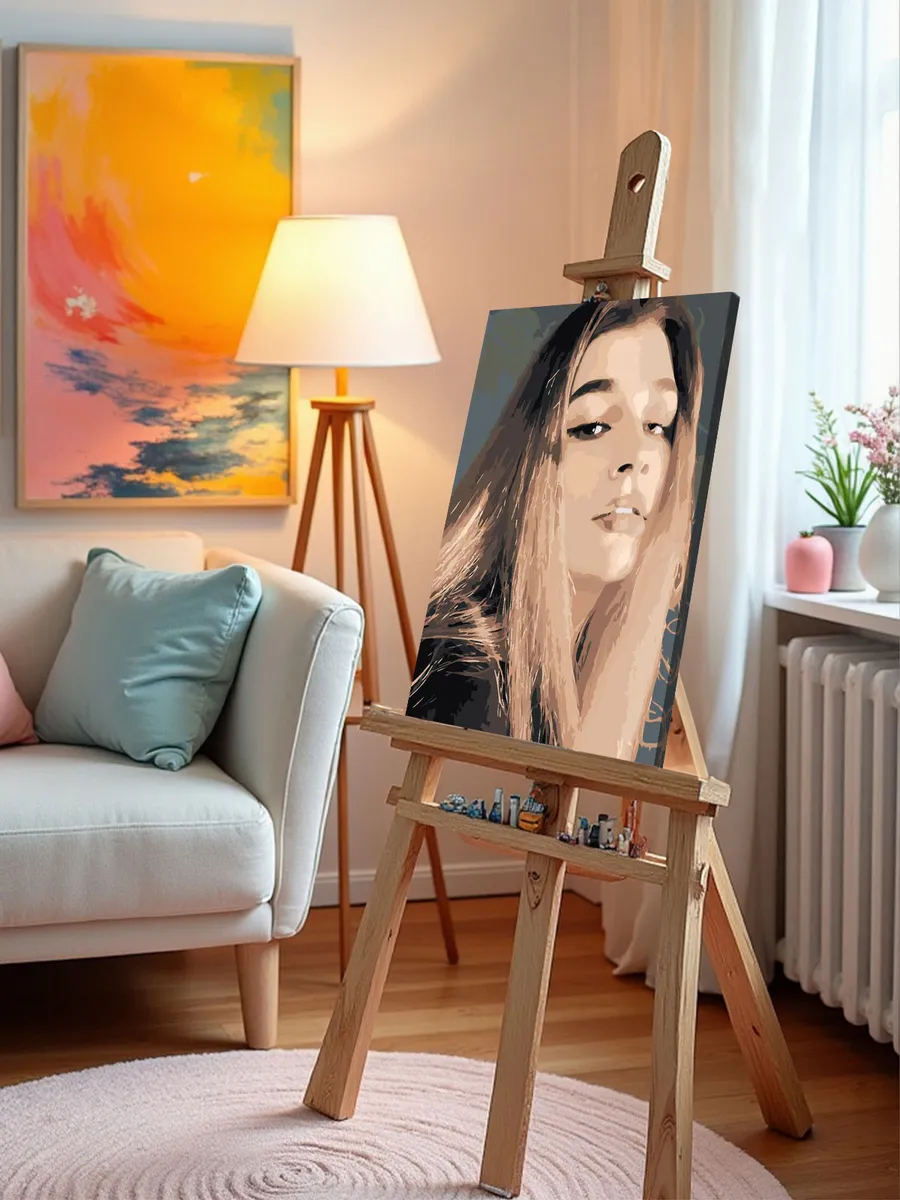 Картина по номерам «Певица Просто Лера: портрет 40x50» — картинка 9