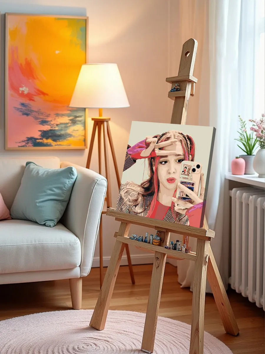 Картина по номерам «Ютубер Риви А4: селфи в лифте 40x40» — картинка 10