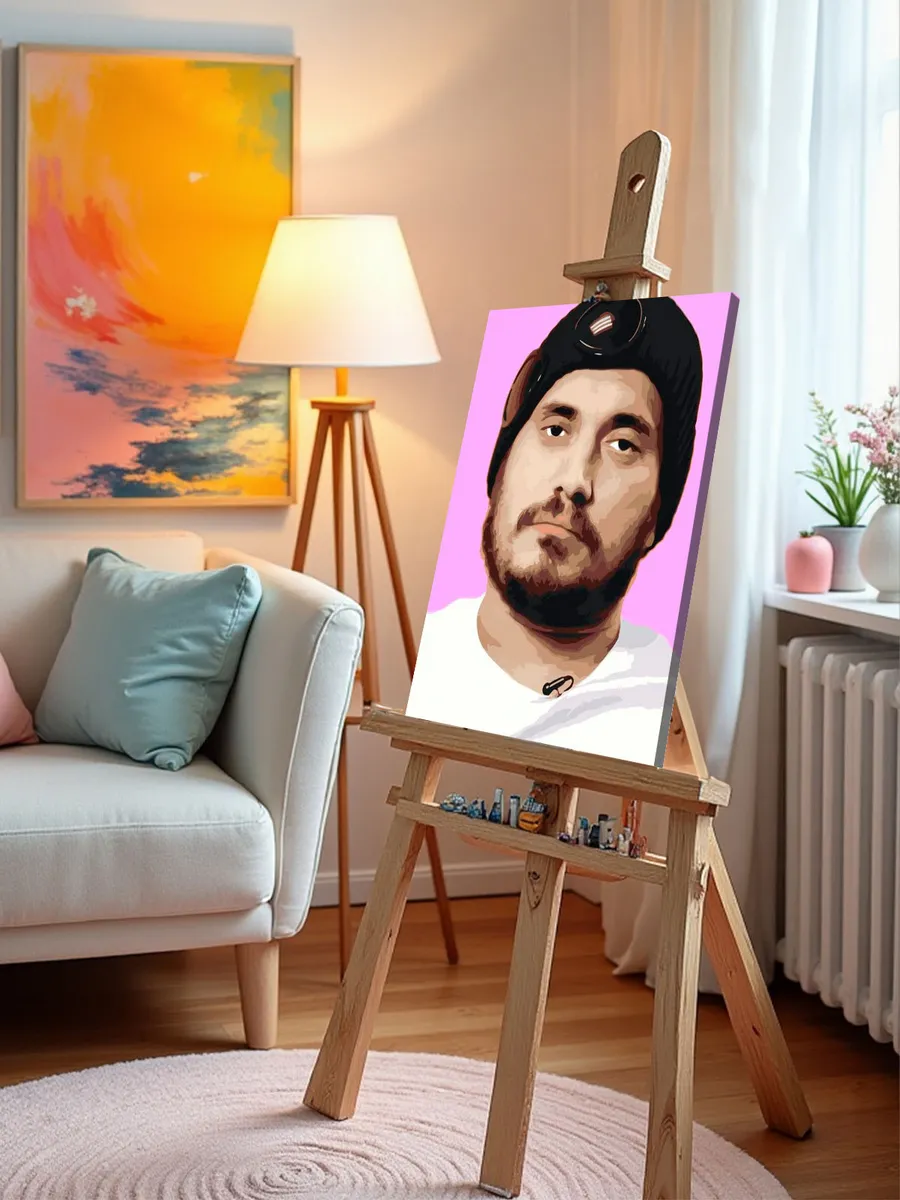 Картина по номерам «Рэпер Паша Техник, Kunteynir 40x50» — картинка 10