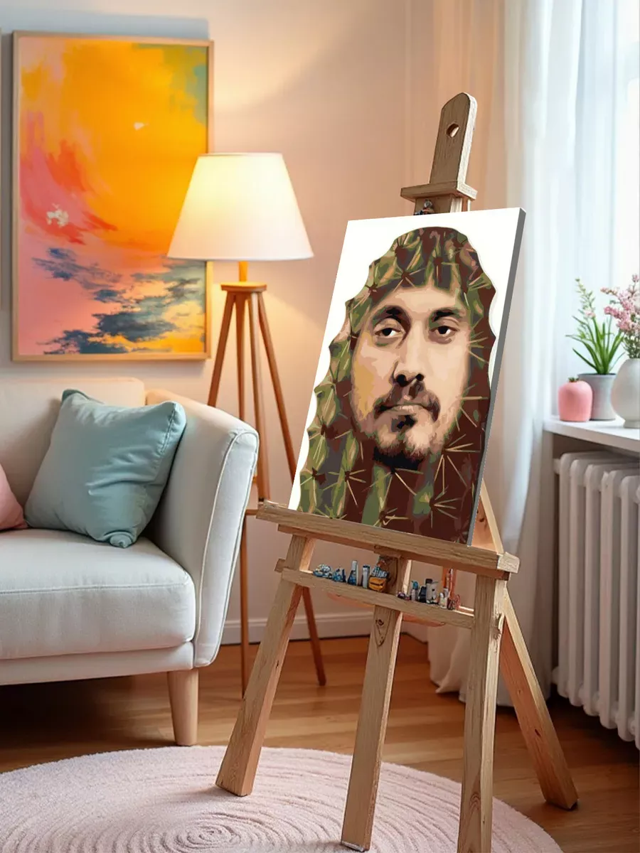 Картина по номерам «Рэпер Паша Техник, Kunteynir: кактус» — картинка 9