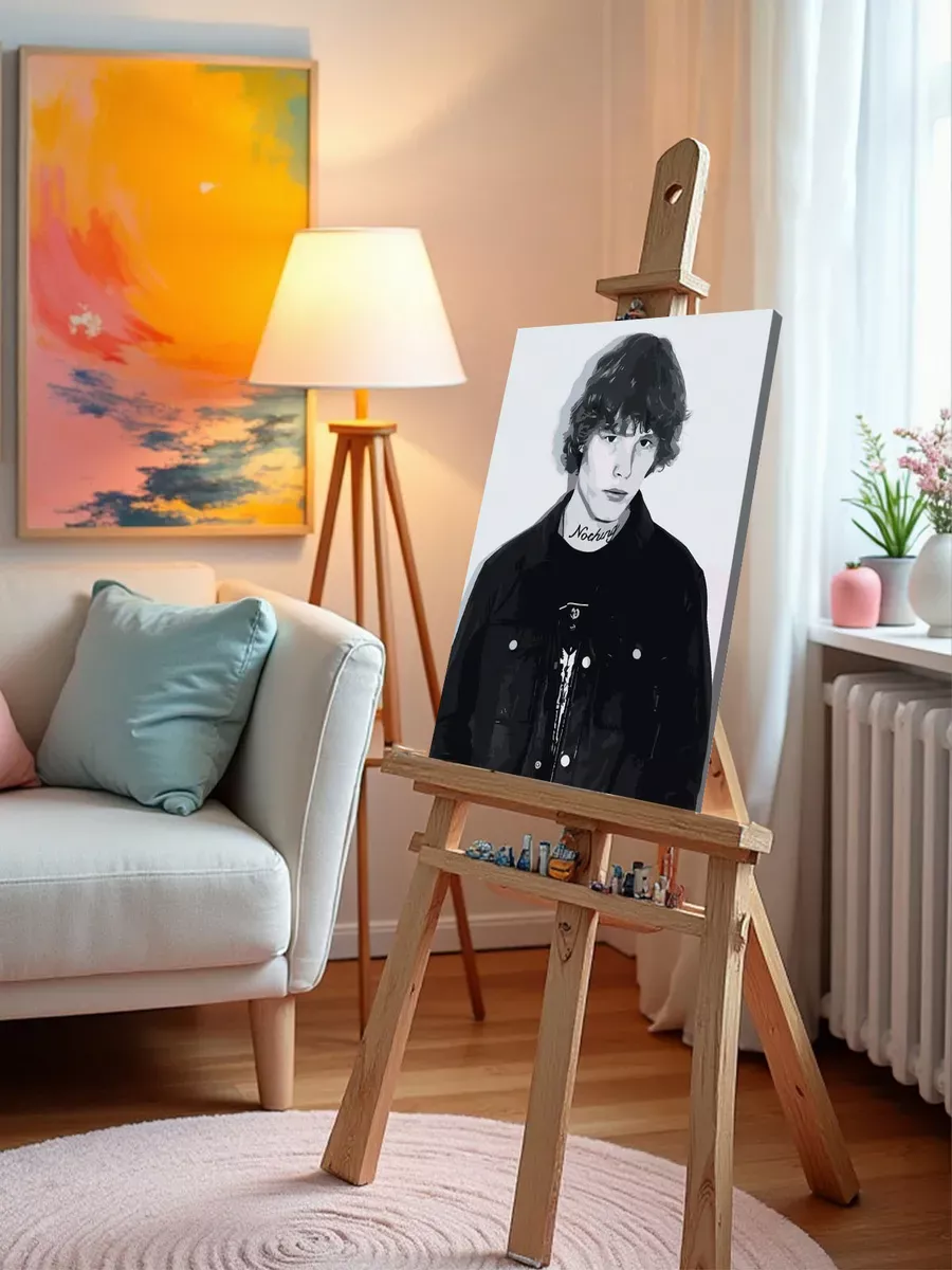 Картина по номерам «Рэпер Pepel Nahudi Пепел Нахуди: Портрет» — картинка 10