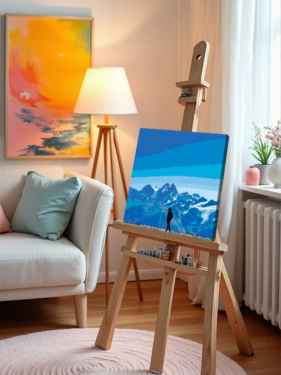 Картина по номерам «Рок и рэп музыкант Джизус: альбом, горы» — картинка 10