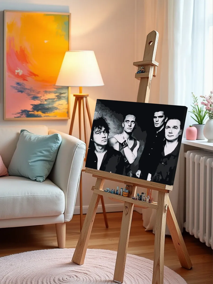 Картина по номерам «Группа Кино: Виктор Цой и музыканты 40x50» — картинка 9