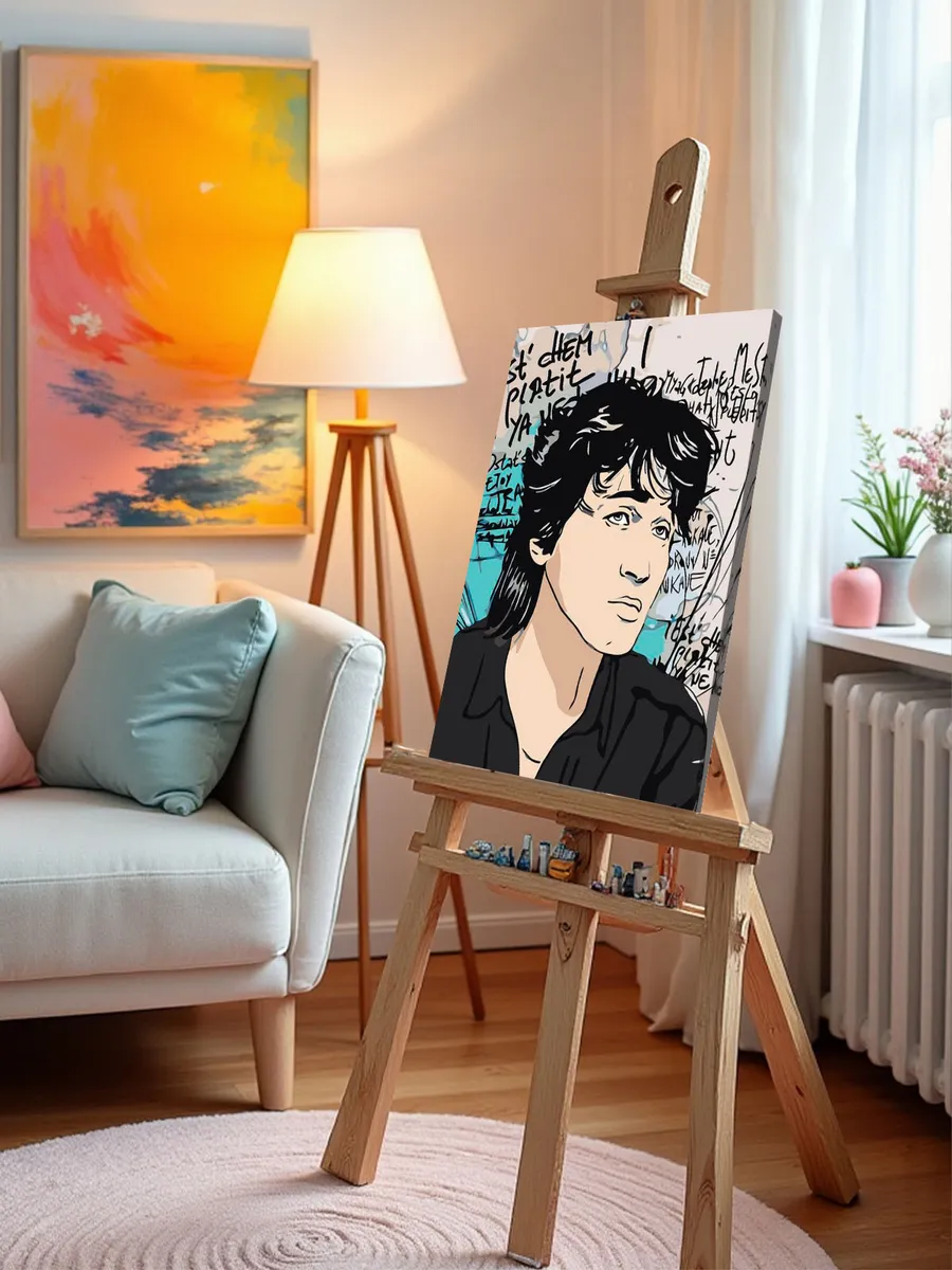 Картина по номерам «Группа Кино: Виктор Цой арт 40x50» — картинка 9