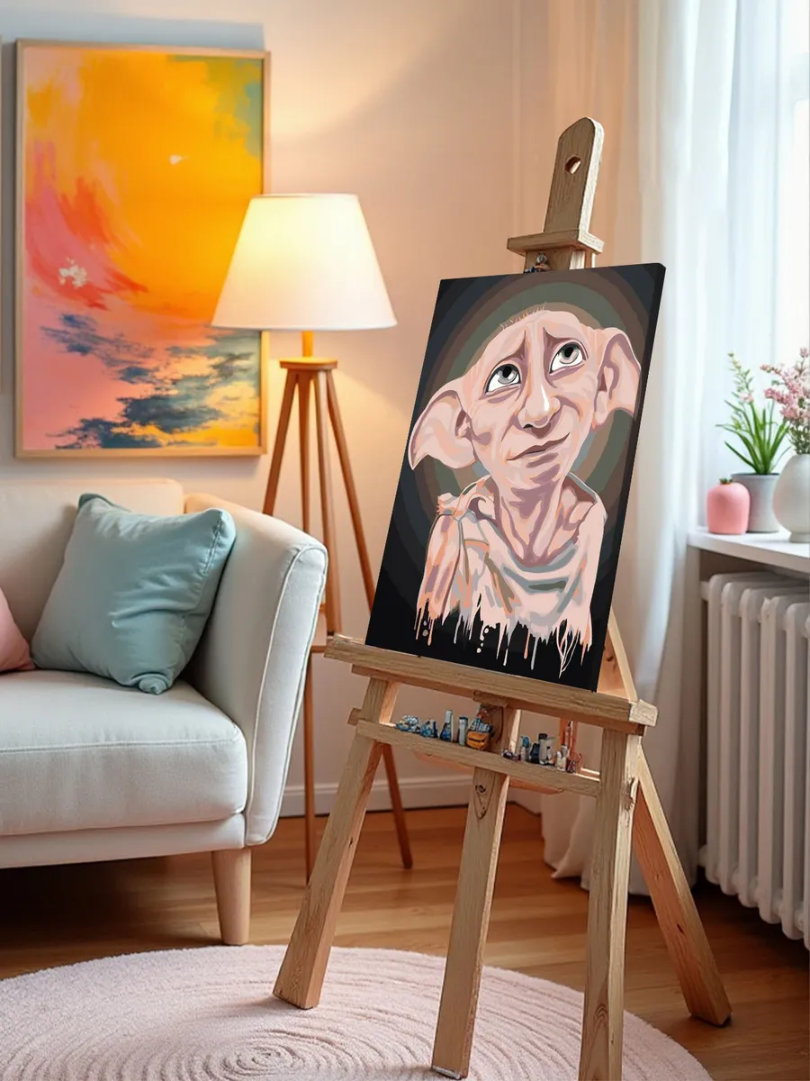 Картина по номерам «Гарри Поттер: домовой эльф Добби арт» — картинка 9