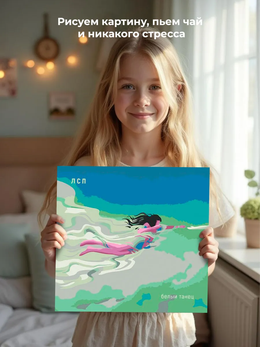 Картина по номерам «Рэпер ЛСП LSP: Белый танец арт 40x40» — картинка 7