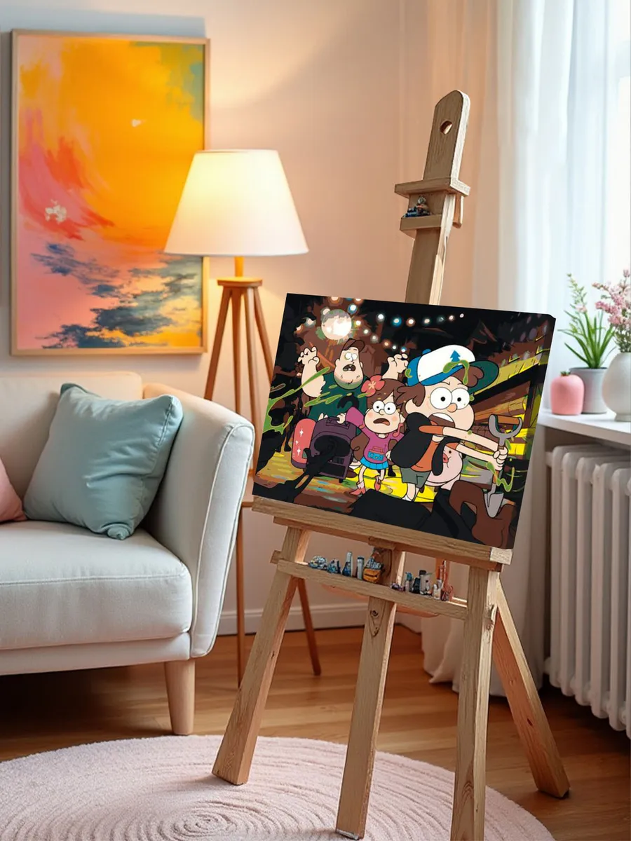 Картина по номерам «Гравити Фолз Фолс: Мейбл и Диппер 40x50» — картинка 10