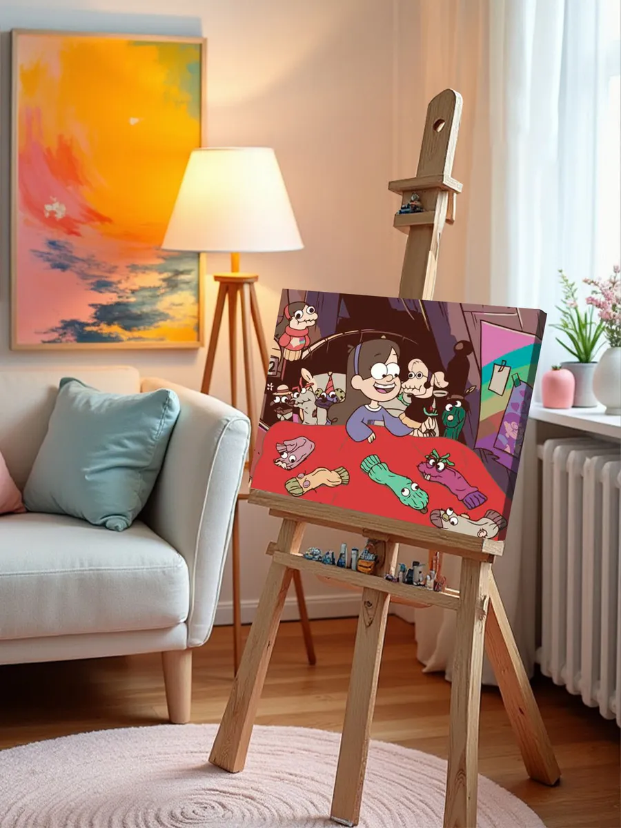 Картина по номерам «Гравити Фолз Фолс: Мейбл и веселые носки» — картинка 10