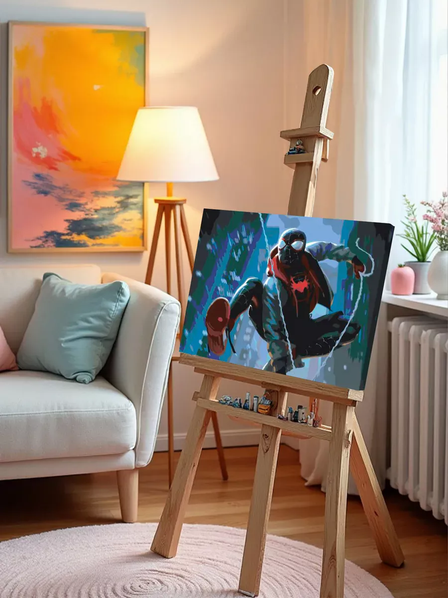 Картина по номерам «Человек паук Spiderman: Майлз Моралес» — картинка 9