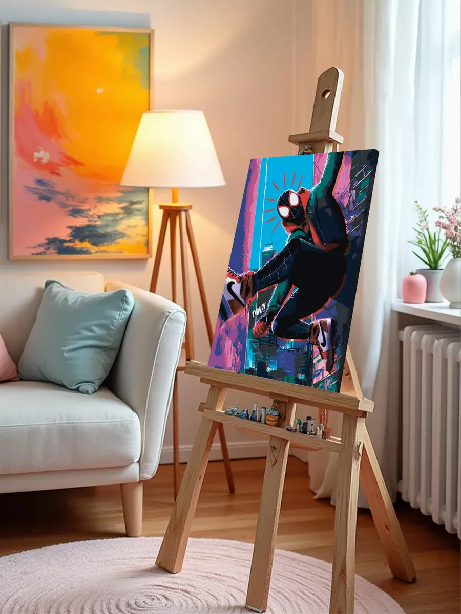 Картина по номерам «Человек паук Spiderman: Майлз Моралес» — картинка 9