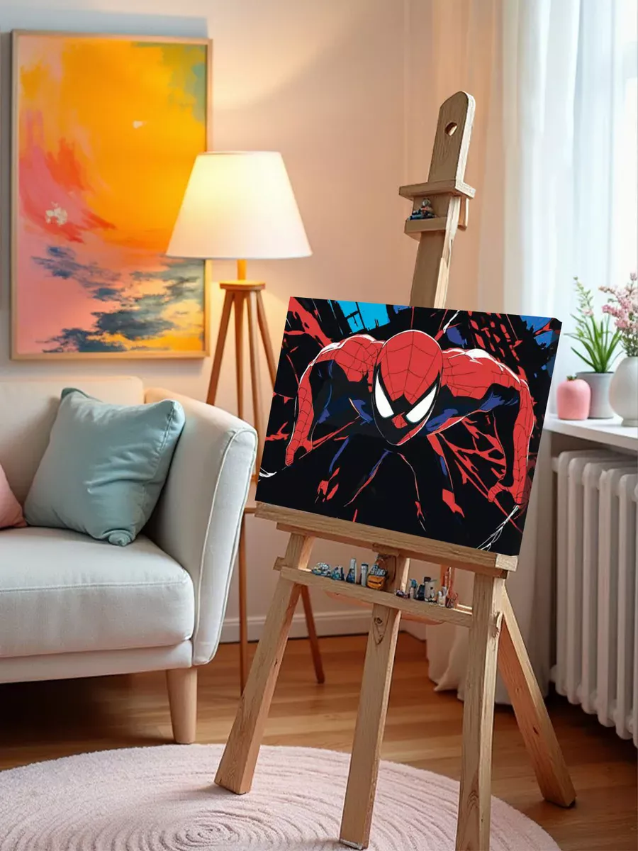 Картина по номерам «Человек паук Spiderman: арт 40x50» — картинка 9