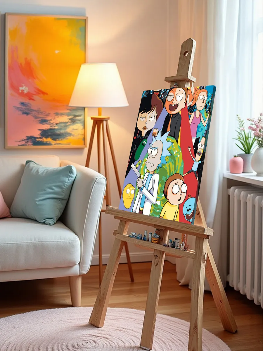 Картина по номерам «Рик и Морти Rick and Morty: Персонажи» — картинка 9