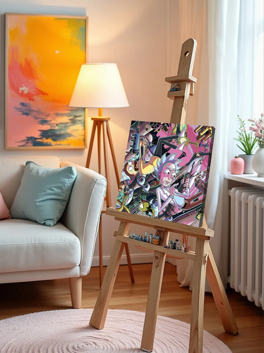 Картина по номерам «Рик и Морти Rick and Morty: Космос арт» — картинка 9