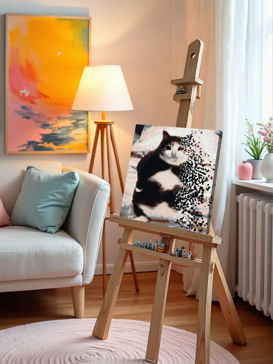 Картина по номерам «Мемы: Кот, Мстители, Ты чево наделал?» — картинка 10