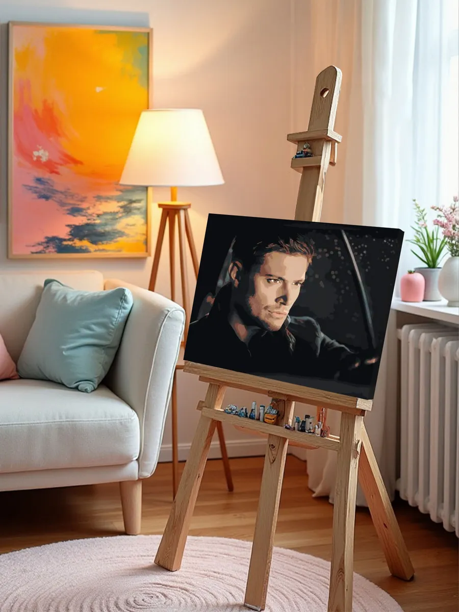 Картина по номерам «Сверхъестественное: Дин Винчестер, машина» — картинка 10