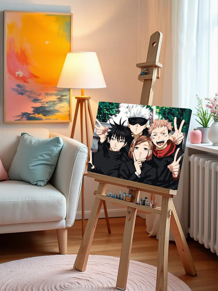 Картина по номерам «Аниме манга Магическая битва 40x50» — картинка 9