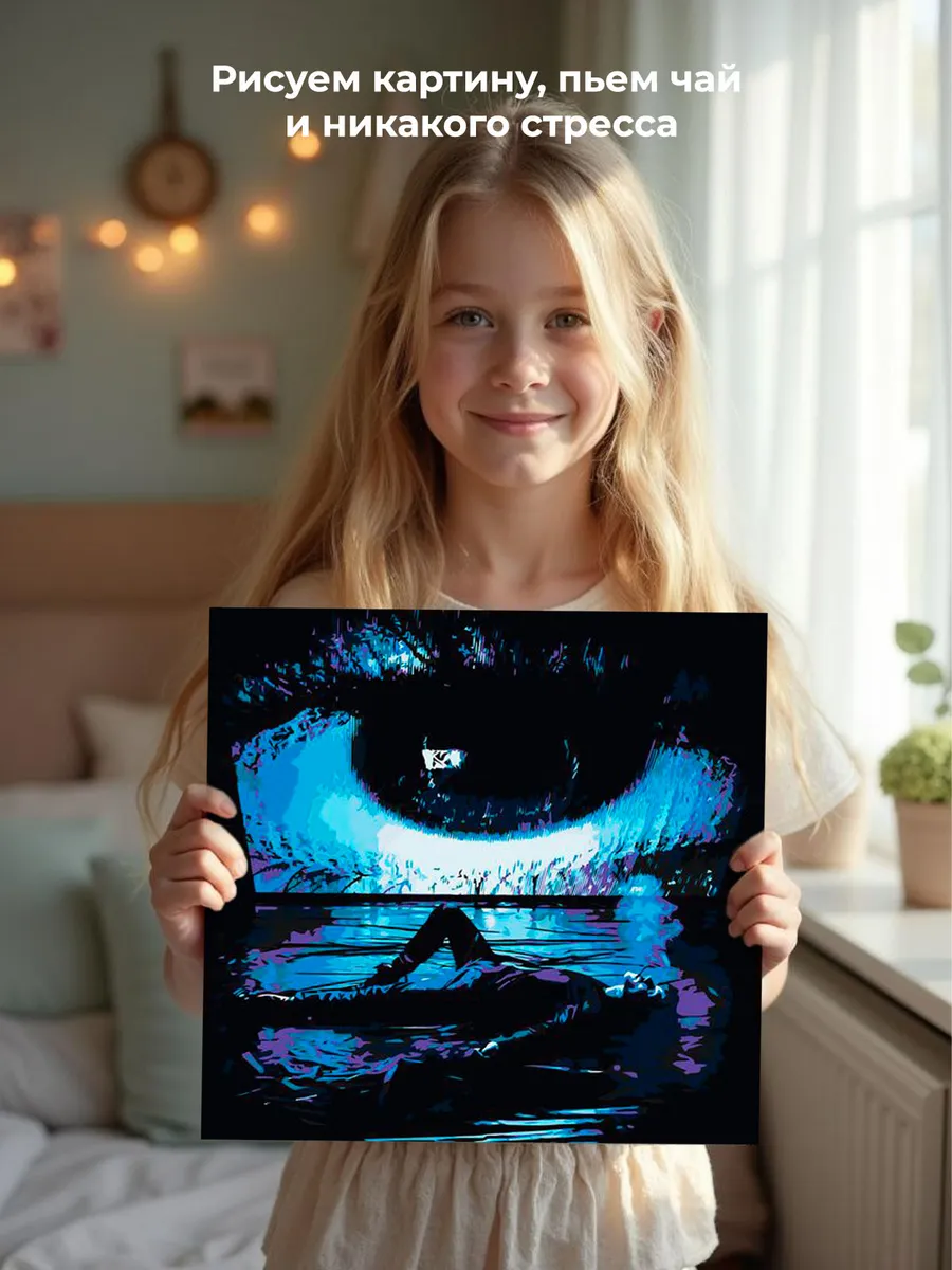 Картина по номерам, светящаяся в темноте «Три дня дождя арт» — картинка 6