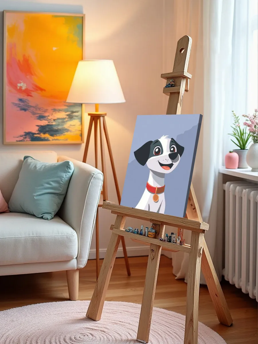 Картина по номерам «Детская, для детей: собака щенок 30х40» — картинка 10