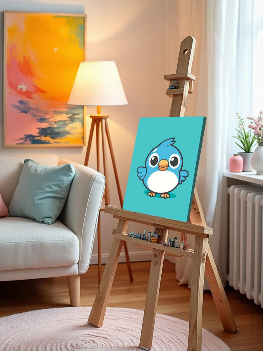 Картина по номерам «Детская, для детей: любопытный птенец» — картинка 10