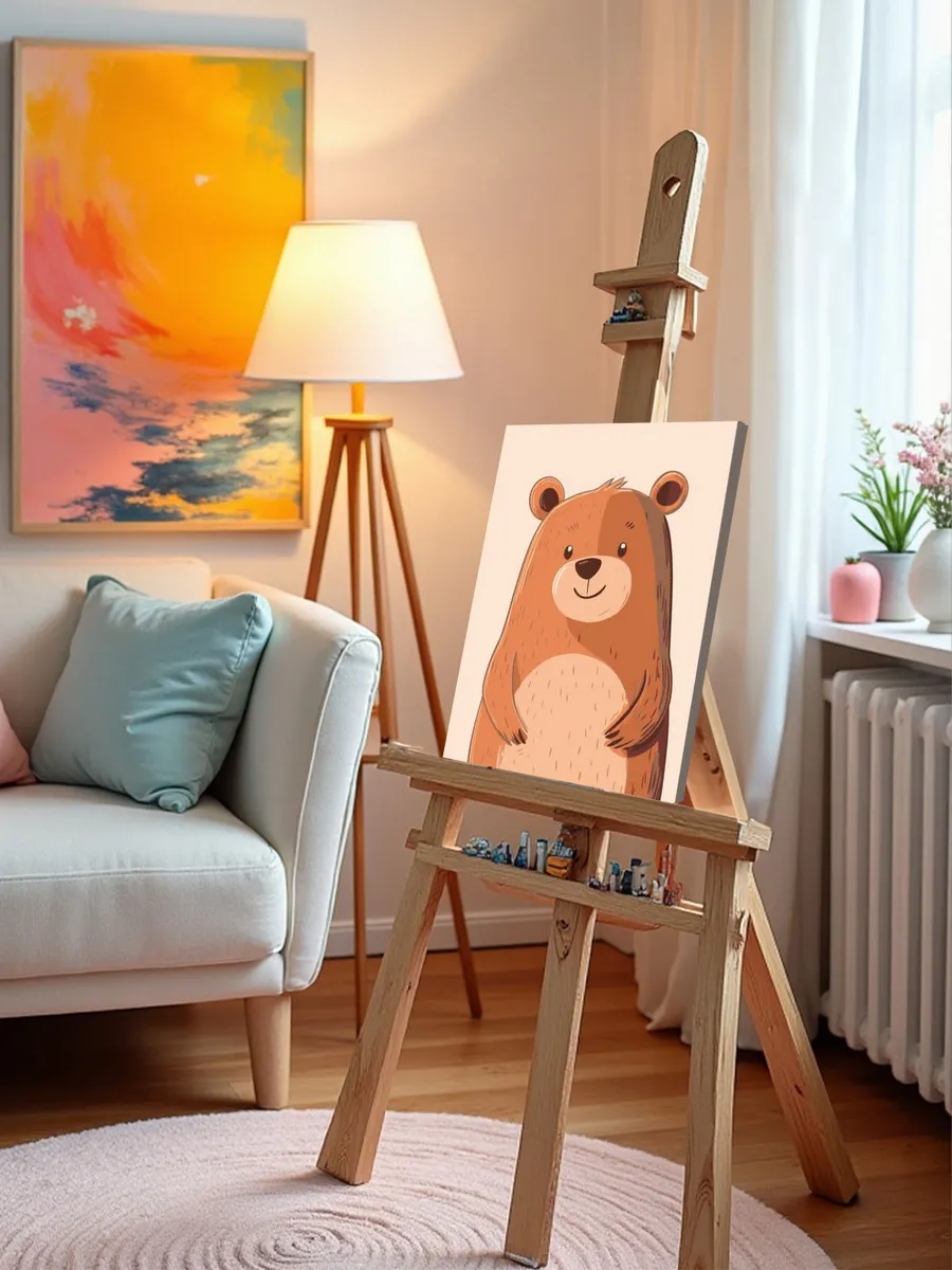 Картина по номерам «Детская, для детей: добрый медведь» — картинка 9