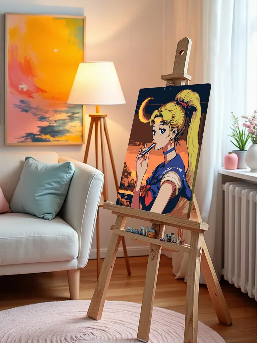 Картина по номерам «Аниме Сейлор Мун Sailor Moon: луна и вейп» — картинка 10