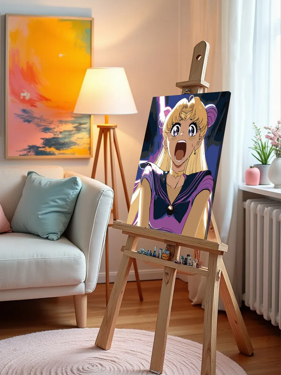 Картина по номерам «Аниме Сейлор Мун Sailor Moon: ретро арт» — картинка 10