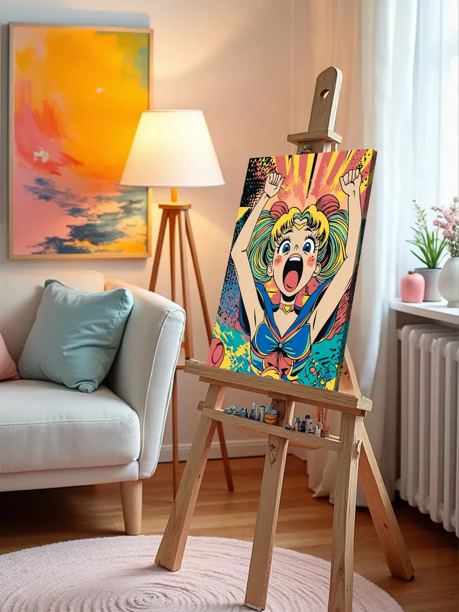 Картина по номерам «Аниме Сейлор Мун Sailor Moon: ретро арт» — картинка 10