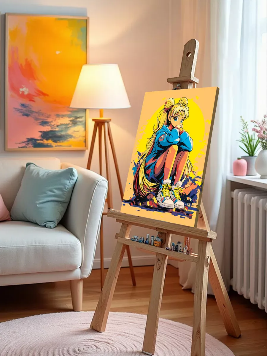 Картина по номерам «Аниме Сейлор Мун Sailor Moon: солнце арт» — картинка 10