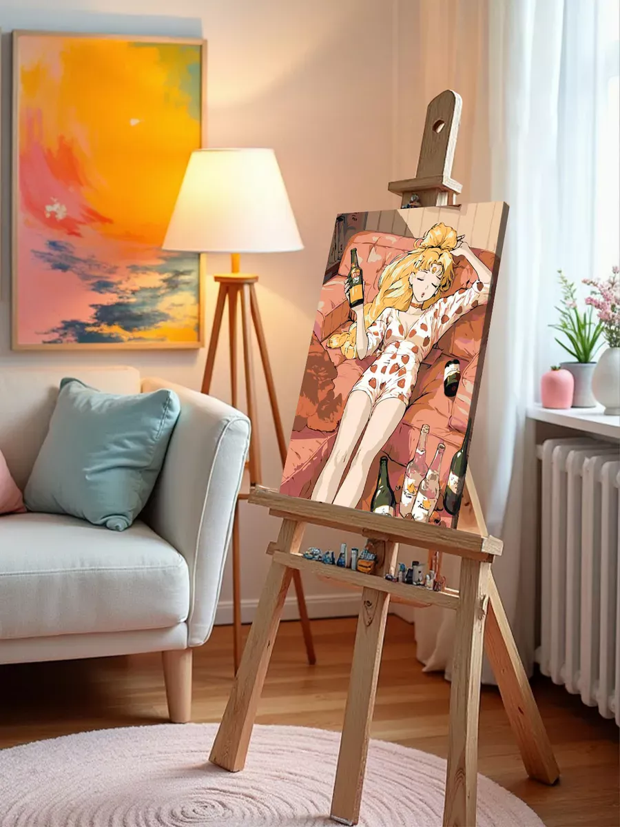 Картина по номерам «Аниме Сейлор Мун Sailor Moon: на диване» — картинка 9