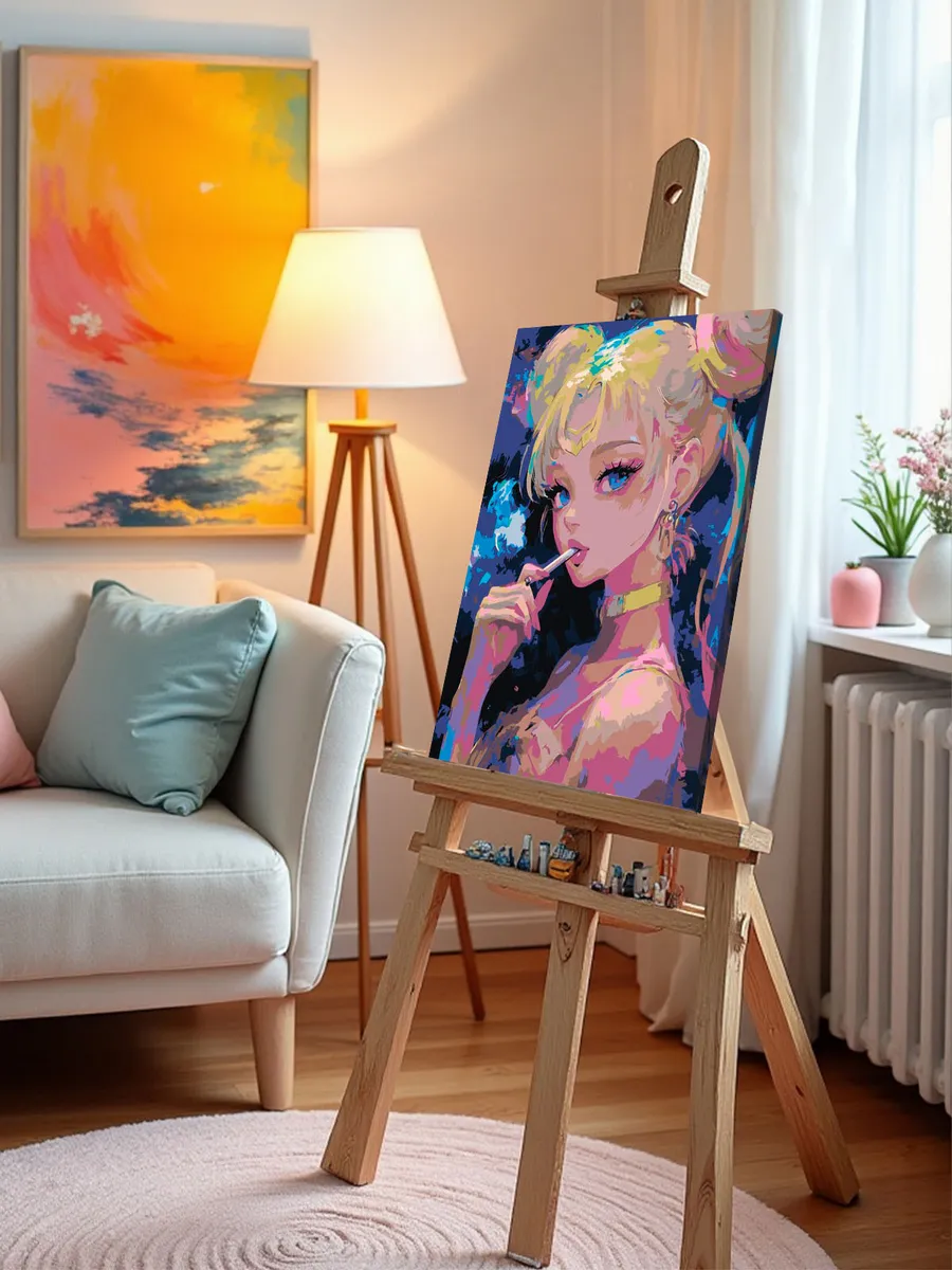Картина по номерам «Аниме Сейлор Мун Sailor Moon: с сигаретой» — картинка 10
