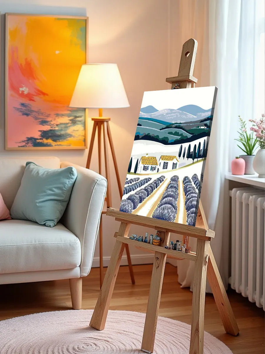 Картина по номерам «Прованс, Франция: лаванда на поле 40x50» — картинка 10