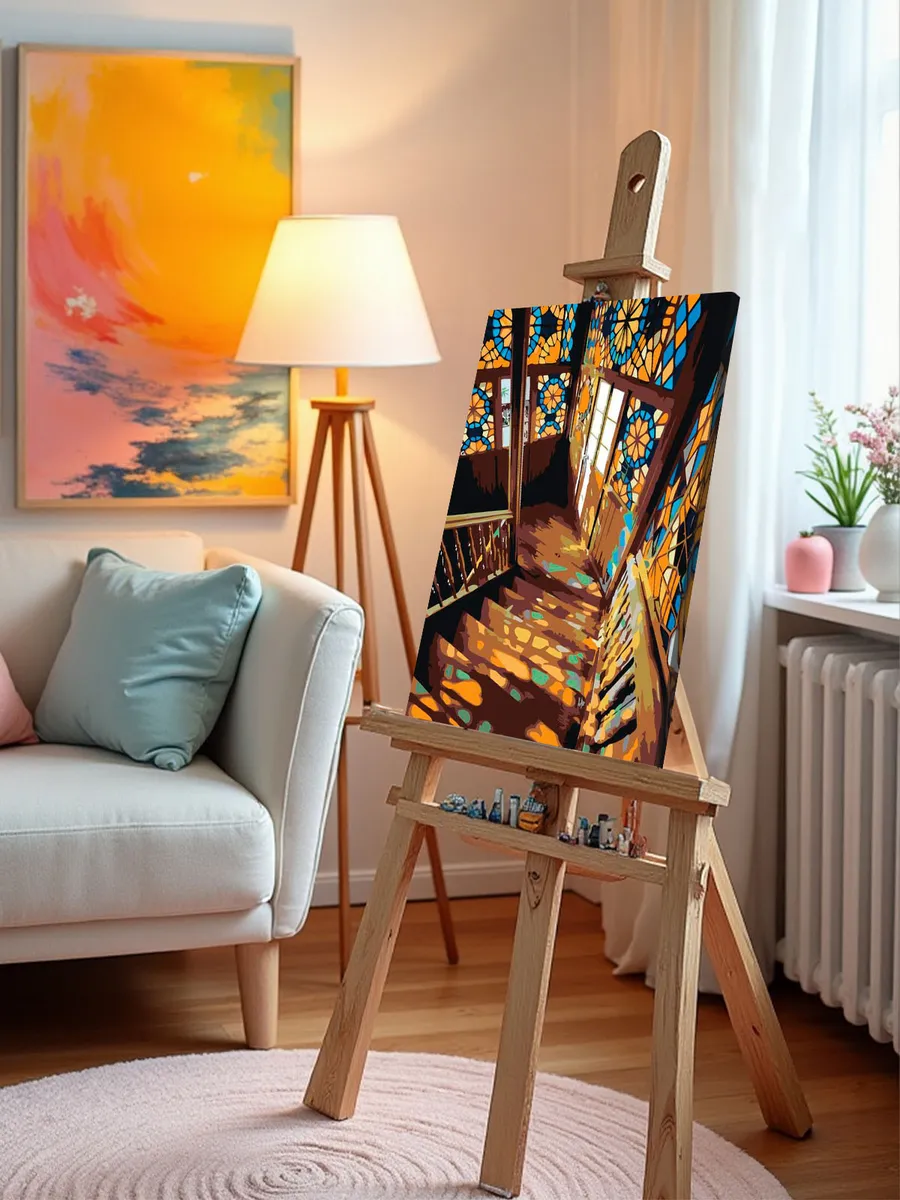 Картина по номерам «Кавказ, Грузия: Витражные окна в Тбилиси» — картинка 10