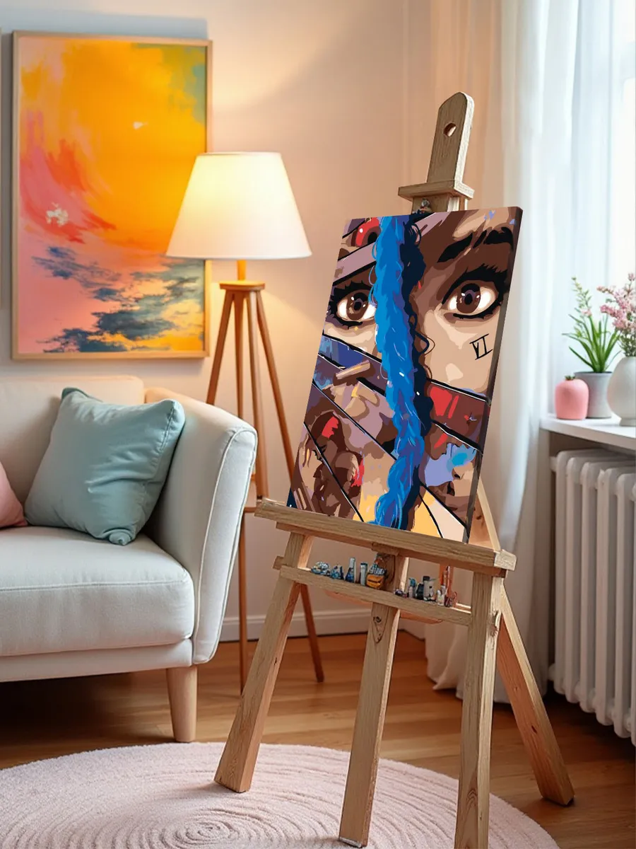 Картина по номерам «Аркейн Лига Легенд лол: Джинкс и Вай» — картинка 9