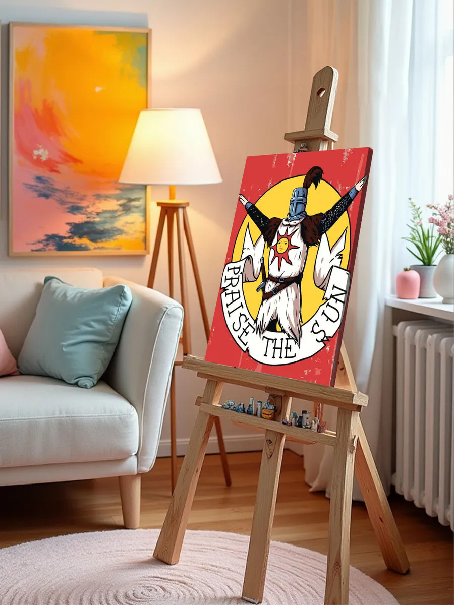 Картина по номерам «Дарк Соулс Элден Ринг: Восславь солнце!» — картинка 9