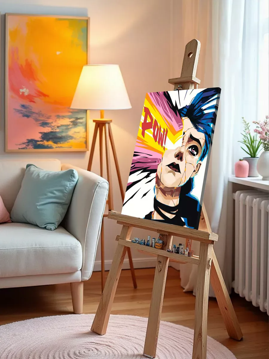 Картина по номерам «Аркейн Лига Легенд лол: Джинкс арт» — картинка 9