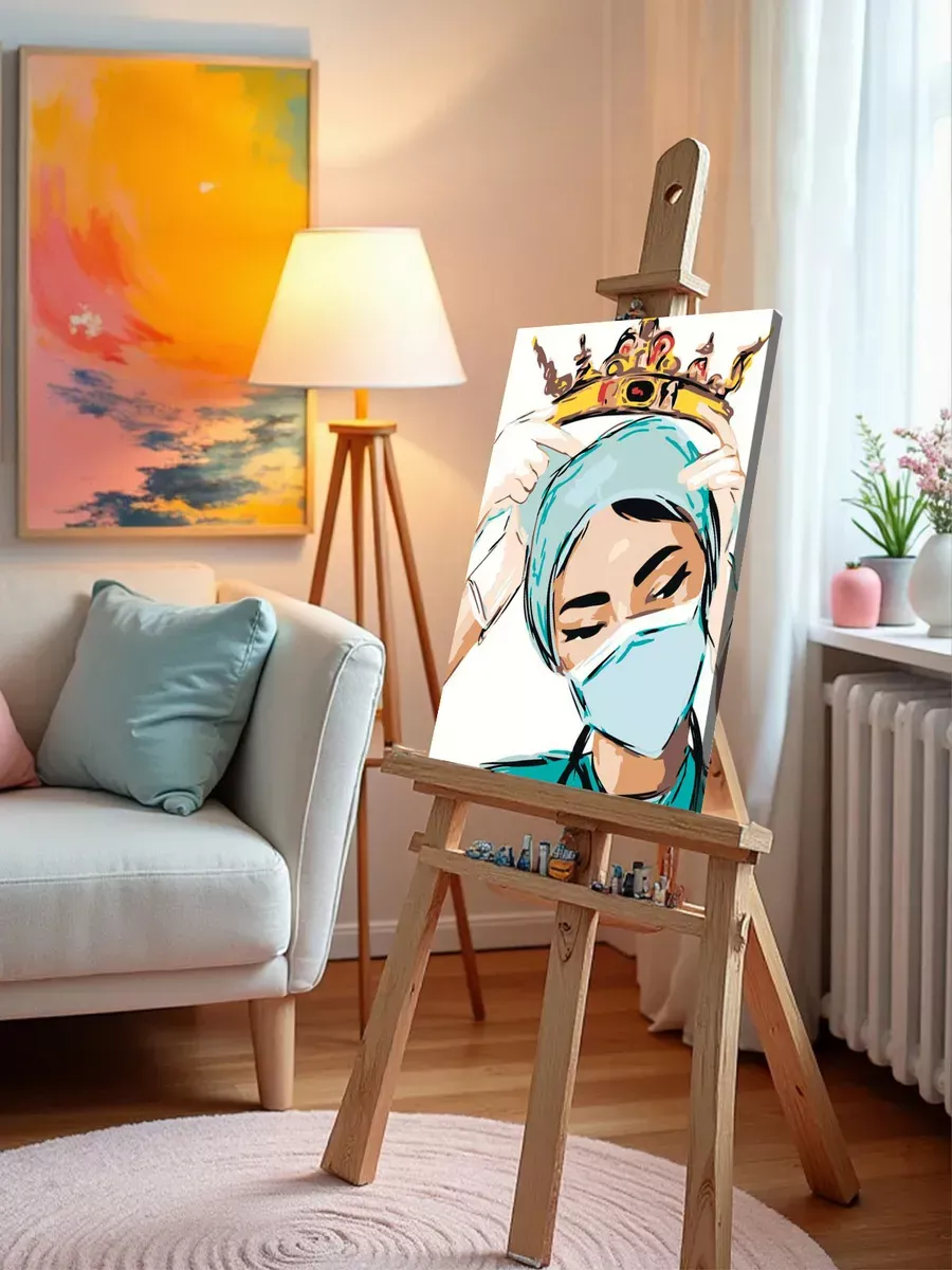 Картина по номерам «Медицина: корона для медсестры, врач» — картинка 10