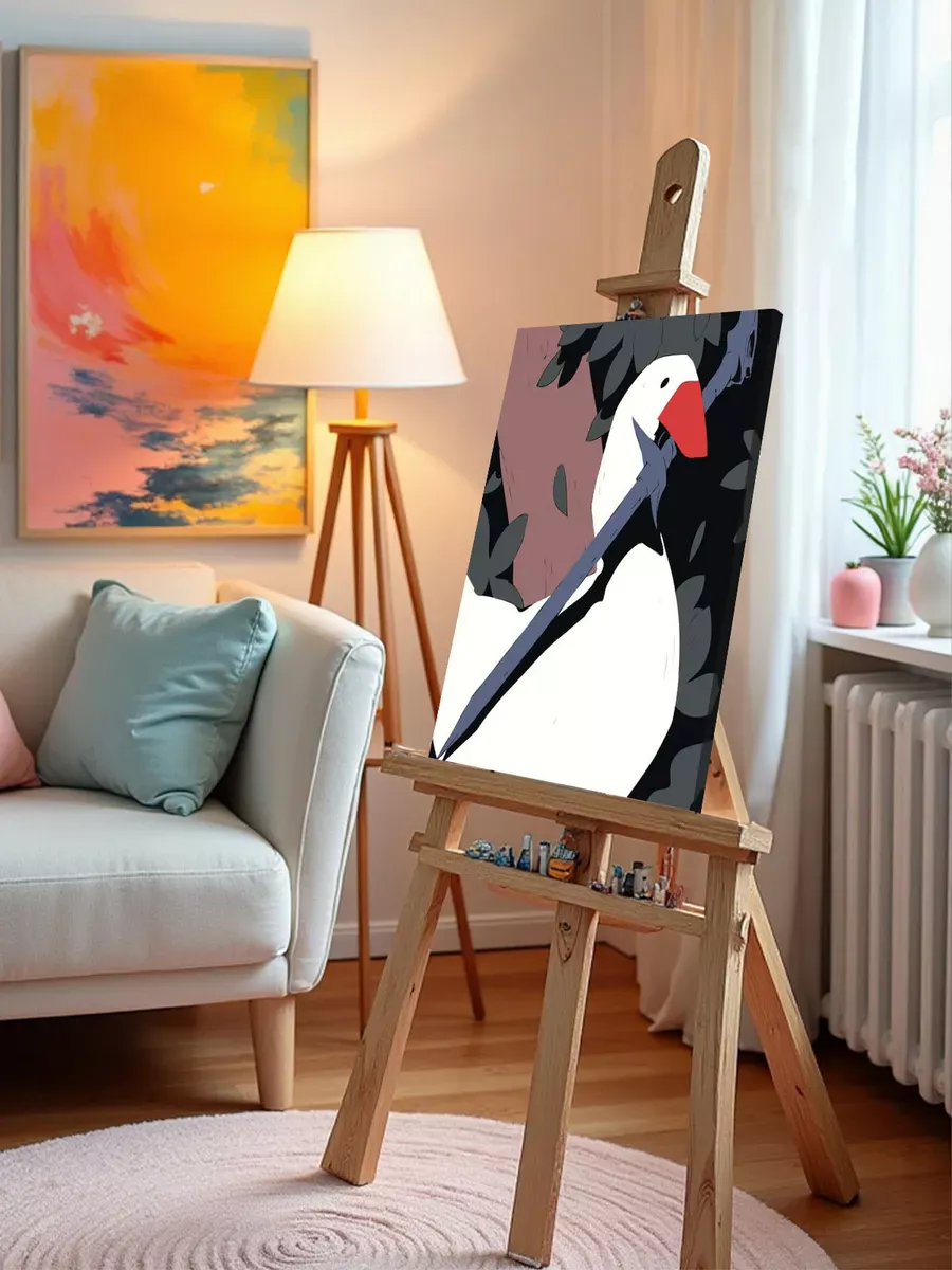 Картина по номерам «Отважный гусь с мечом, мемы 40x50» — картинка 10