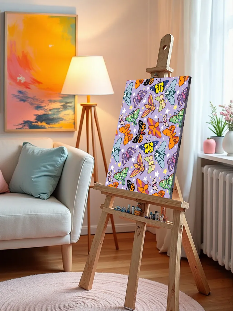 Картина по номерам «Мотыльки и бабочки, паттерн арт 40x50» — картинка 10