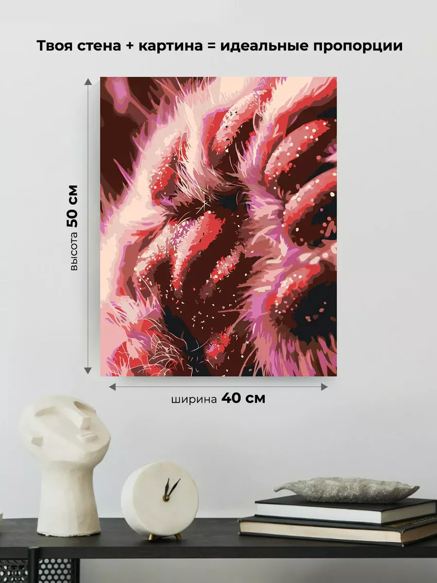 Картина по номерам «Коты и кошки: мягкая лапка котика» — картинка 3