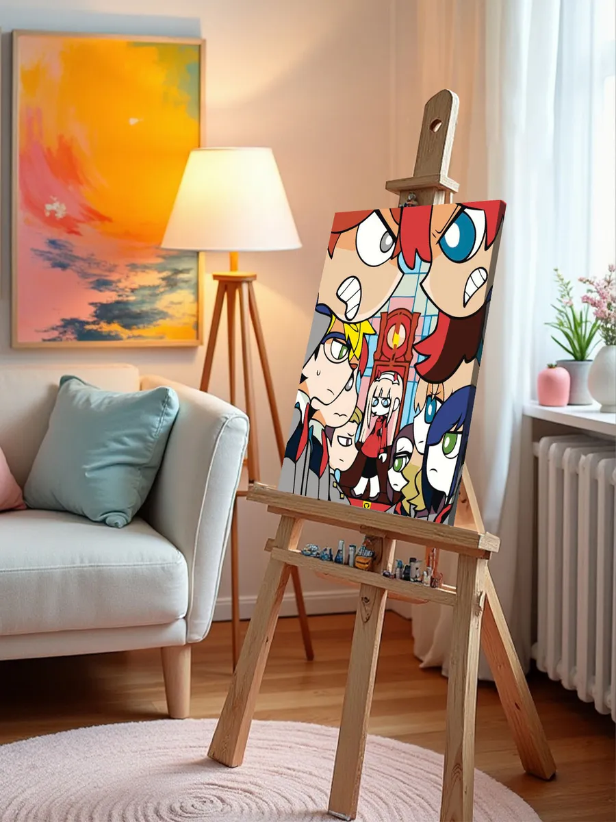 Картина по номерам «Аниме Милый во Франксе: Ноль Два и герои» — картинка 10