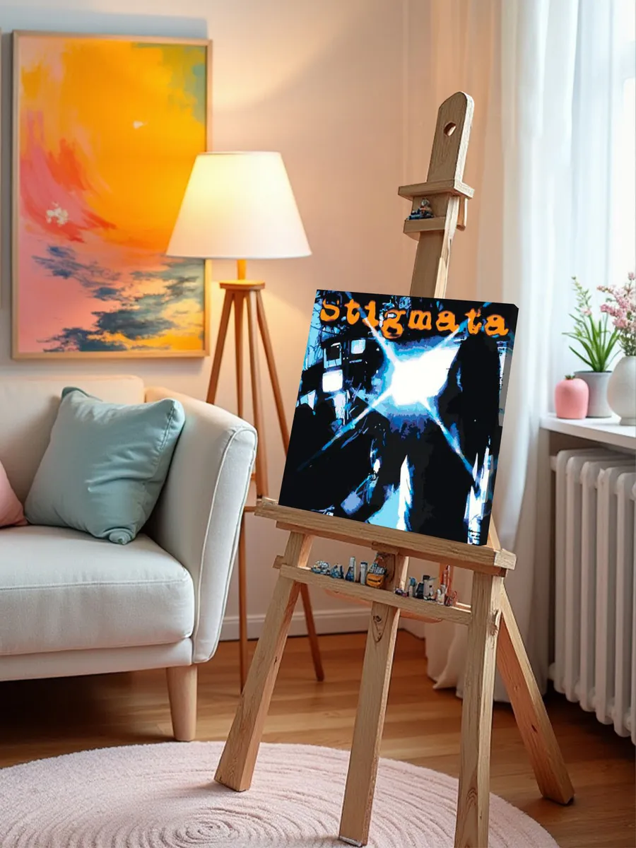 Картина по номерам «Рэпер Кишлак: STIGMATA, обложка» — картинка 9