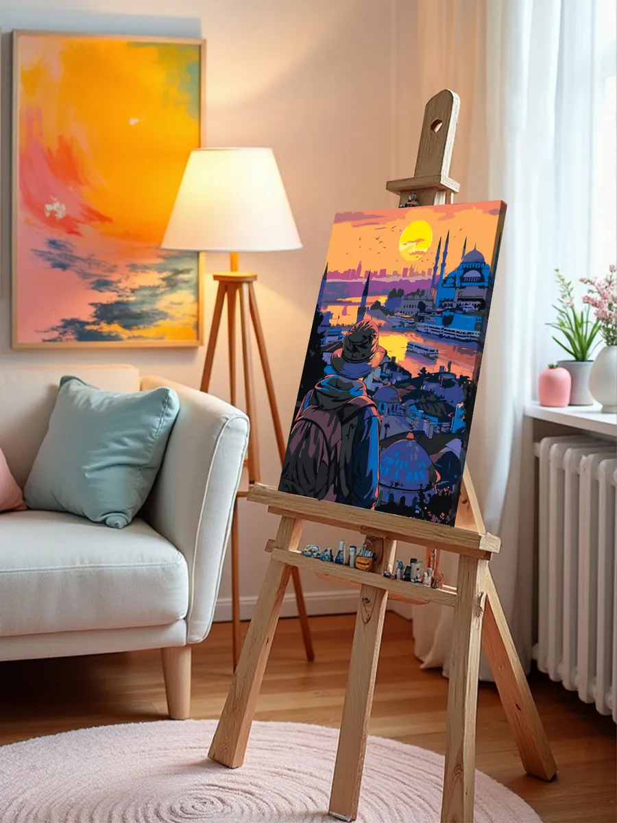 Картина по номерам «Стамбул, Турция: вид на город и мечеть» — картинка 9