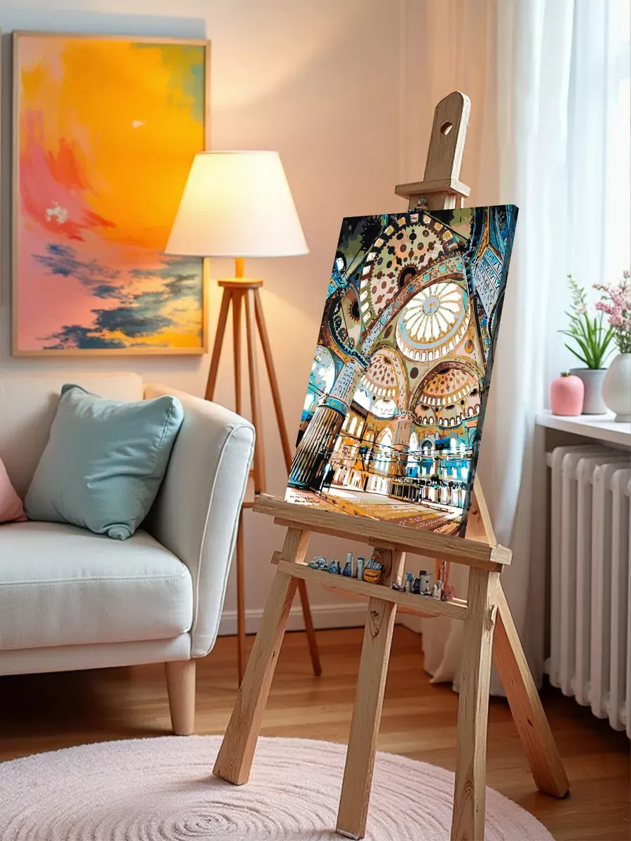 Картина по номерам «Стамбул, Турция: Голубая мечеть» — картинка 10