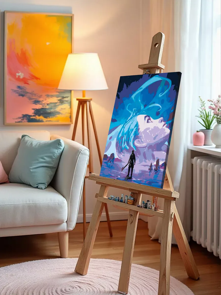 Картина по номерам «Аркейн Лига Легенд лол: Джинкс арт» — картинка 9