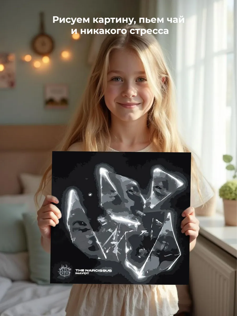 Картина по номерам «Рэпер Mayot Майот Моет: Говорит люблю» — картинка 6