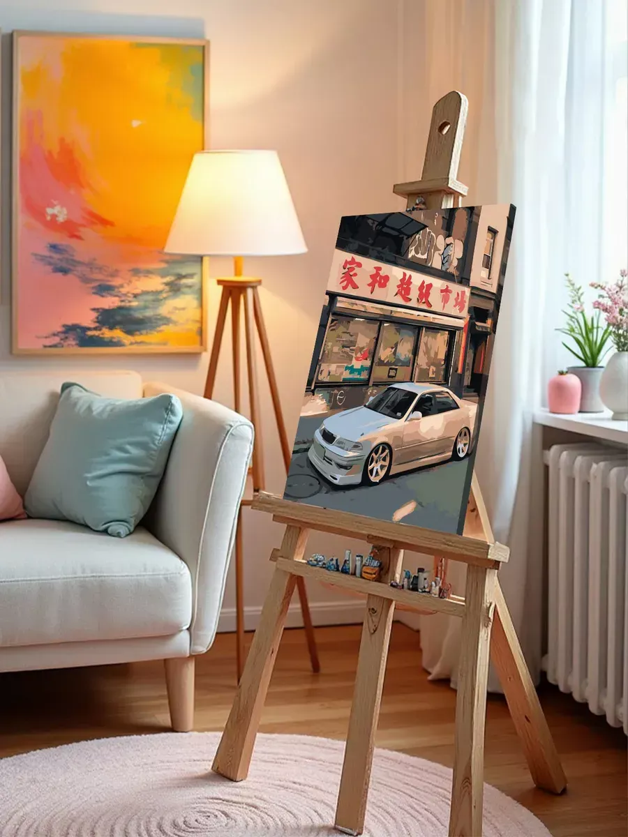 Картина по номерам «Машины: Тойота Марк 2 Toyota Mark 2» — картинка 9