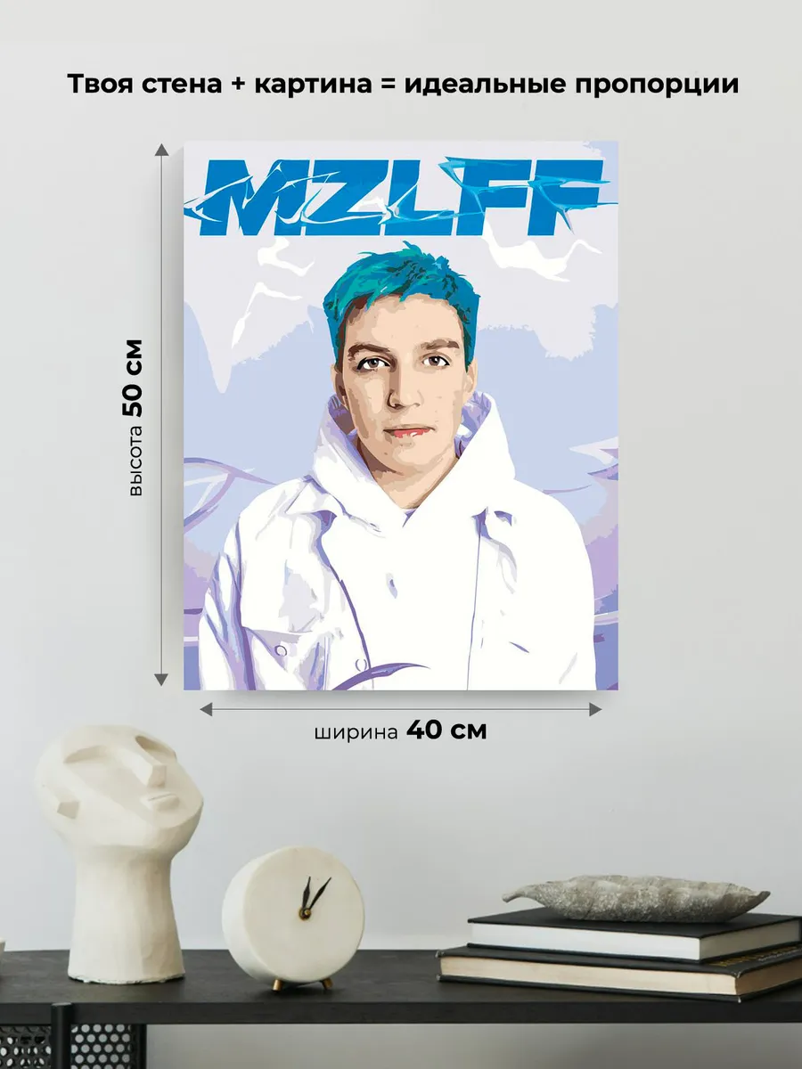 Картина по номерам «Рэпер мазелов mzlff: Илья портрет» — картинка 3